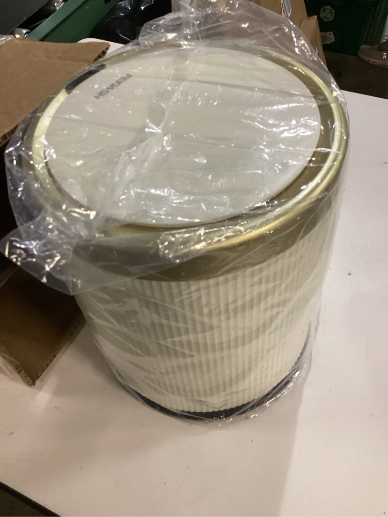 Condition photo showing Good Condition for uralfa automatic motion sensor bathroom trash can with lid, touchless trash bin, smart dog proof garbage can, small waste basket for toilet, office, bedroom, 2.8 gallon, cream white cream white 2.8 gallon