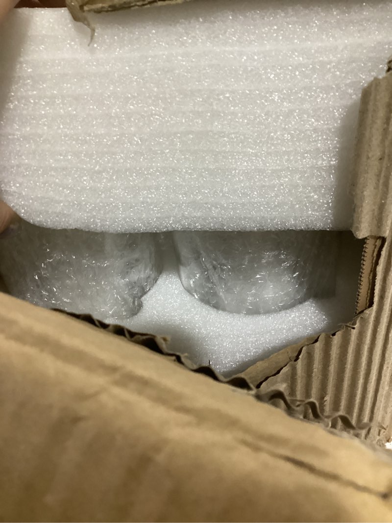 Condition photo showing Good Condition for 24 Pack Glass Cylinder Vases for Centerpiece, 4 6 8 Inch Tall Clear Cylinder Flower Vases Glass Hurricane Floating Candle Holder Vases Bulk for Table Shelf Party Home Wedding