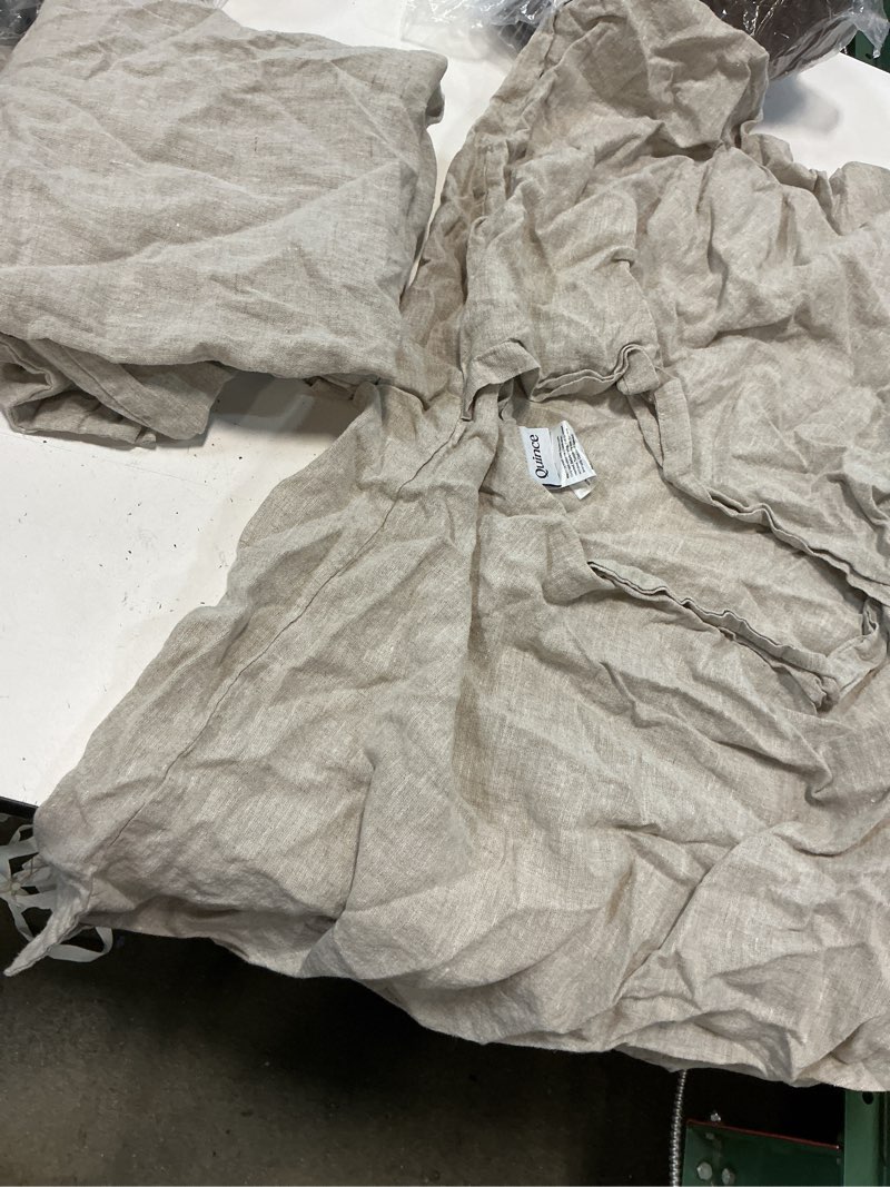 Condition photo showing Good Condition for quince european linen sham set of 2, king, natural chambray, 20x36 in
