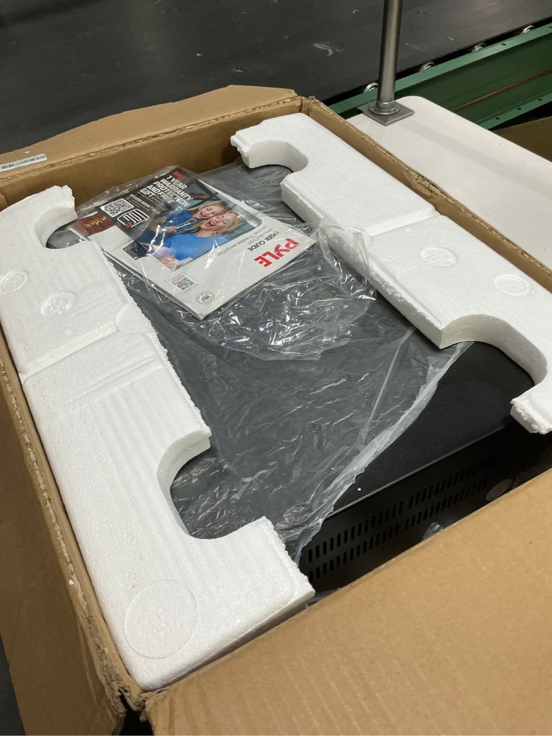 Condition photo showing Good Condition for Pyle Bluetooth Hybrid Home Amplifier - 6-Channel 2000W Rack Mount Power Amplifier Receiver w/ Radio - Dual 10 Band EQ, Karaoke Microphone x2, USB, RCA, COAX, OPT, DVD Inputs, HiDef Input and Output 6 channel Amplifier 2000W Amplifier