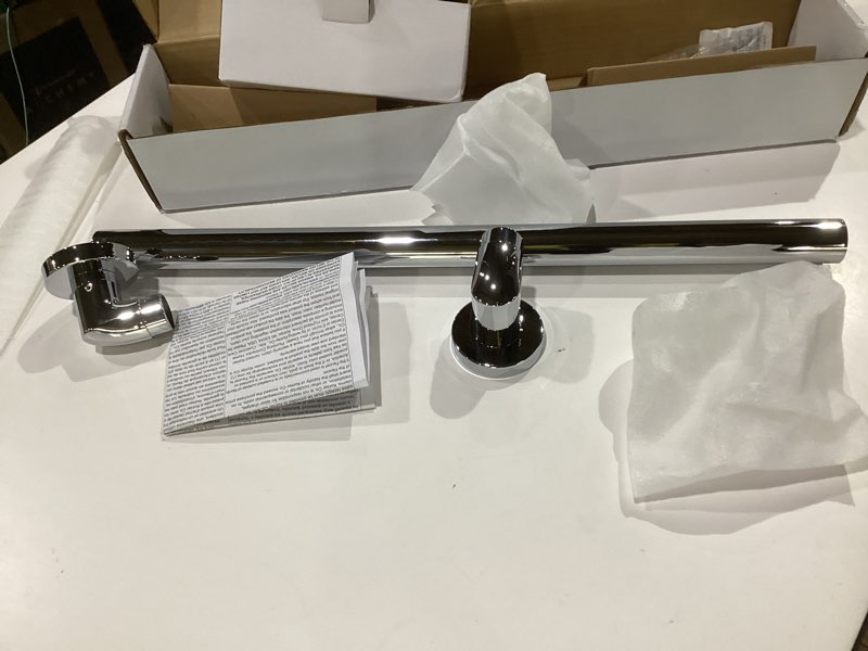 Condition photo showing As Is for kohler traditional 18 in. ada compliant grab bar polished stainless, similar to stock photo