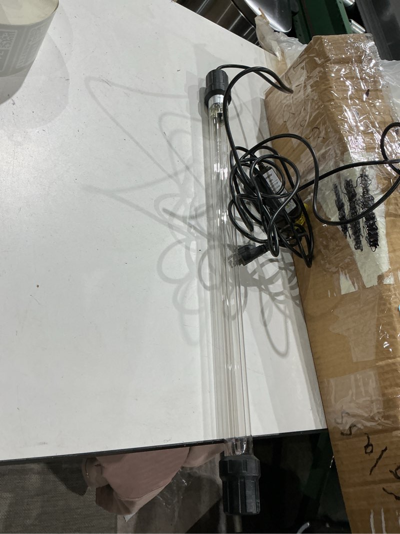 Condition photo showing As Is for 55w aquarium uv light for 500-5500 gallon, uv pond water clarifier for koi pond, swimming pool, spa, large fish tank, cold plunge 55w/for 5500 gallon
