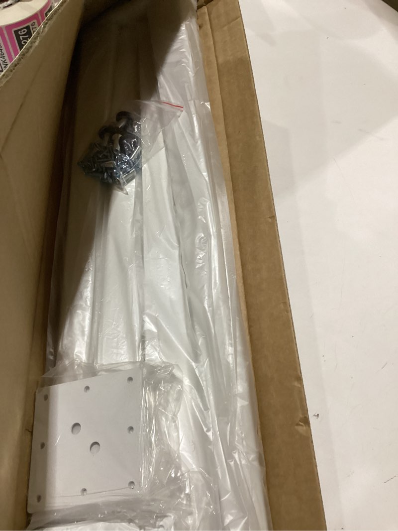 Condition photo showing New/Like New for qlly 28 inch metal slant table legs, heavy duty desk legs, angled furniture legs, easy assembly - ideal for office desks, and modern furniture, set of 4 (white) white 28 inch