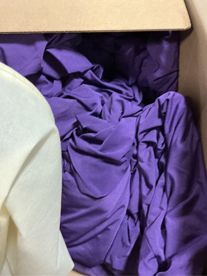 Condition photo showing Good Condition for leegleri 6pack purple spandex fitted tablecloths for 6 foot rectangle tables, purple stretch table cloth with table skirt, wrinkle free spandex table covers 6ft for parties, weddings, trade shows purple 6ft(2pack)