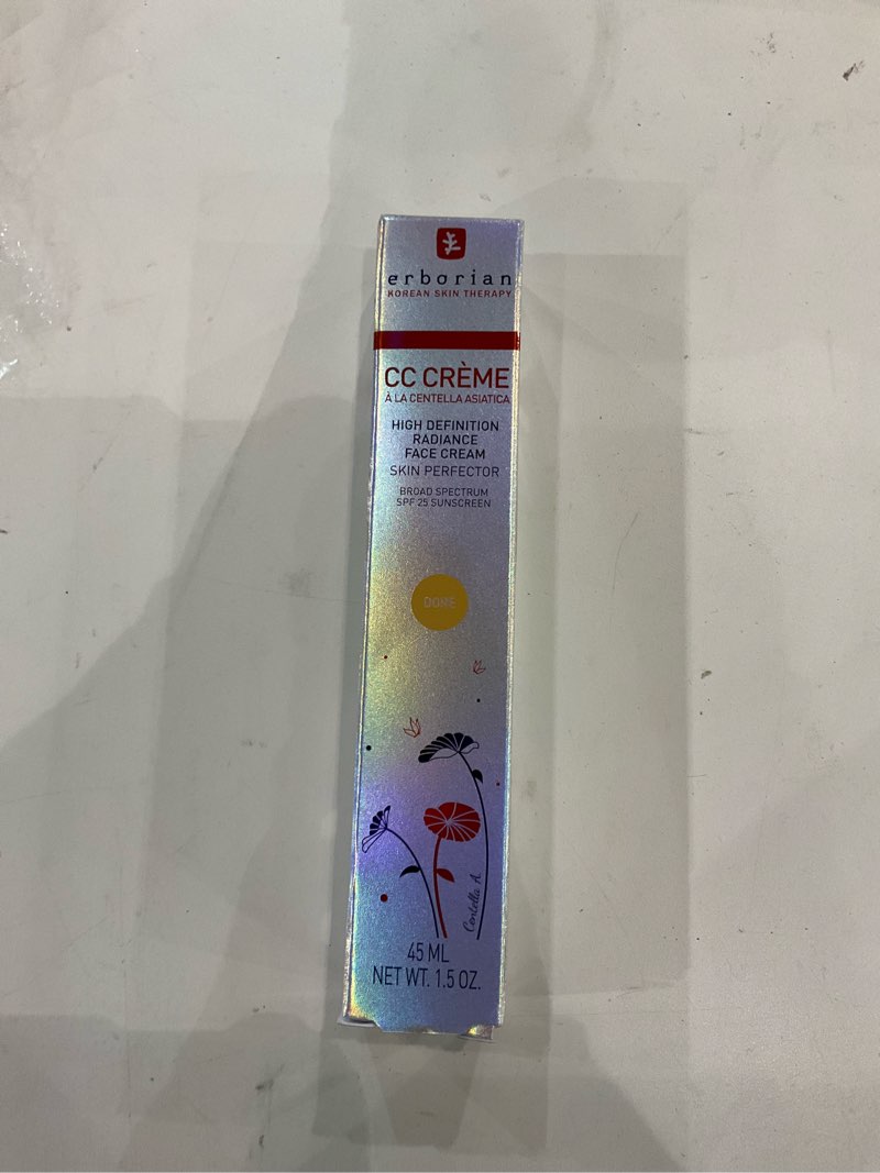 Condition photo showing New/Like New for Erborian CC Cream Color Correcting SPF 25, Tone-Evening Korean Skincare Makeup Hybrid, Moisturizes, Lightweight, Blurs Skin, Natural, Luminous Finish 1.5 Ounce (Pack of 1) Doré (Golden Tan)