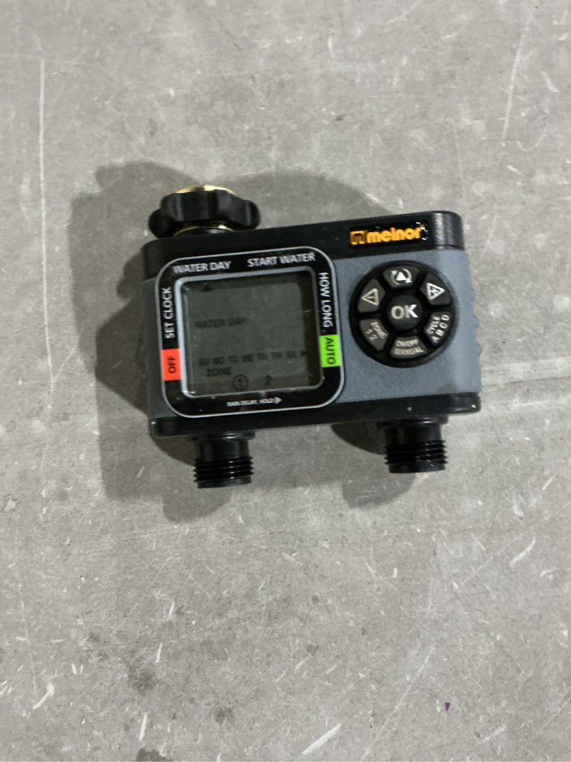 Condition photo showing As Is for melnor hydrologic 1-zone digital water timer