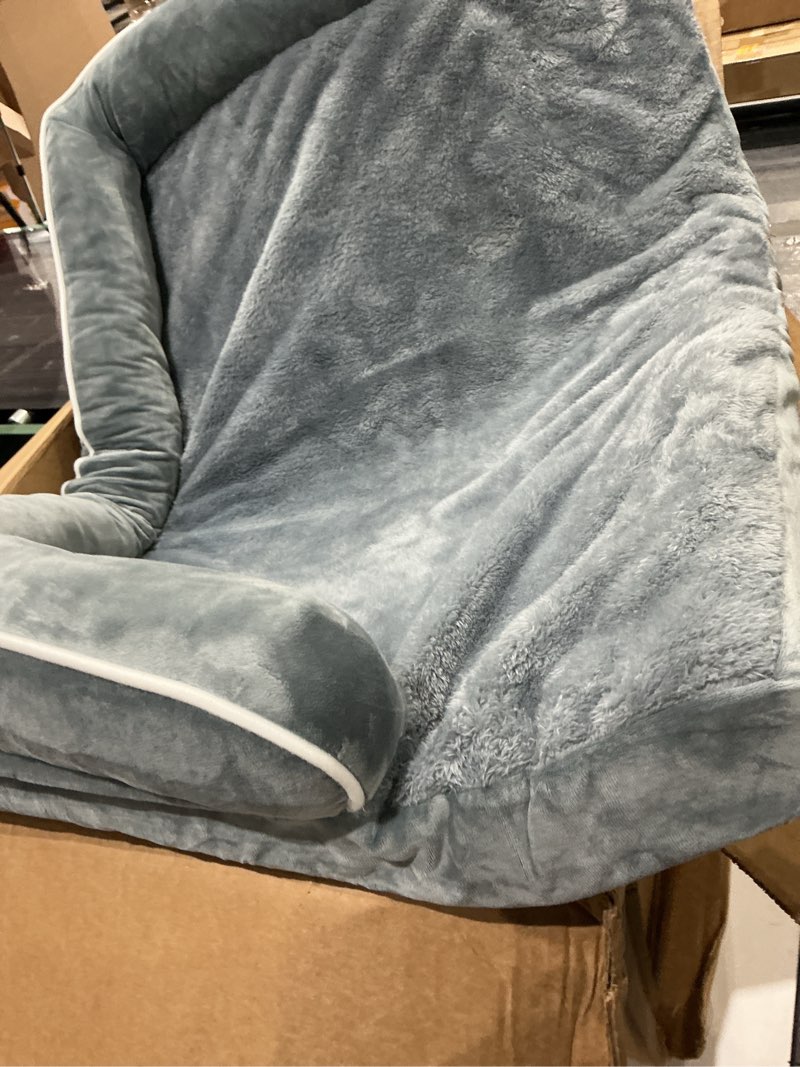 Condition photo showing Good Condition for large dog bed orthopedic washable - beds bolster - medium xl xlarge big dogs - memory foam couch sofa - waterproof with removable cover 36.0"l x 27.0"w x 7.0"th grey