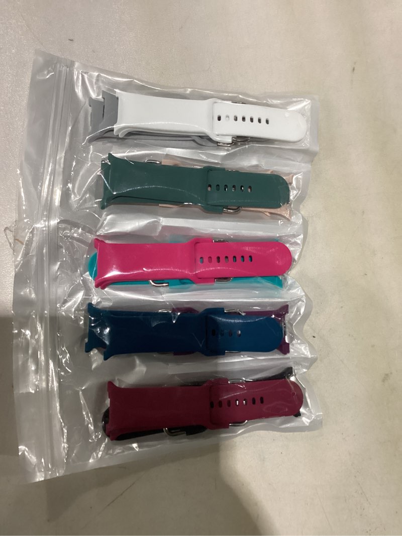 Condition photo showing Good Condition for daqin 10 pack bands compatible with samsung galaxy watch 8 bands 40mm 44mm/galaxy watch 8 classic band 46mm, soft silicone wristband waterproof replacement strap for samsung galaxy watch women men black/wine/teal/white