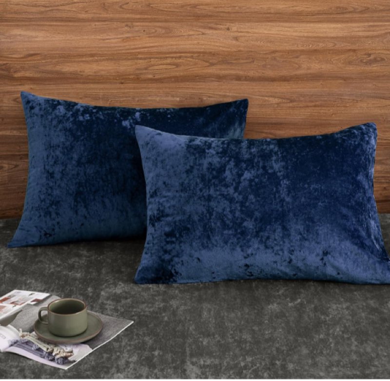 Surtax Set of 2 standard decoration pillow case one is Dark blue and one green.