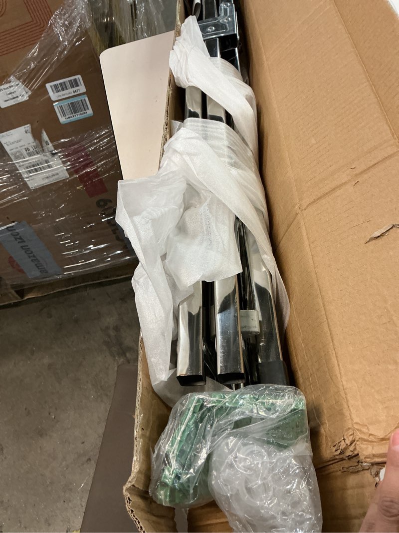 Condition photo showing Good Condition for funest Drying Rack Clothing, 79 Inches Adjustble & Foldable Laundry Drying Rack, Heavy Duty Stainless Steel Clothes Drying Rack with 20 Hooks, 12 Clips, Suitable for Indoor, Outdoor and Balcony 79"