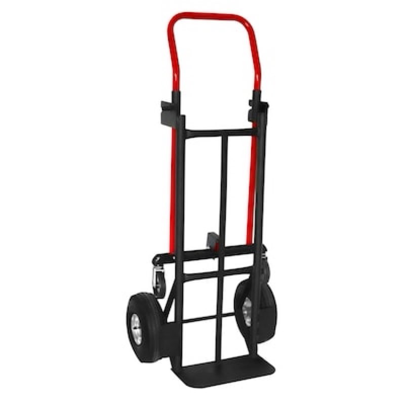 Milwaukee 800-lb Capacity 4 -Wheel /finishes Steel Convertible hand truck