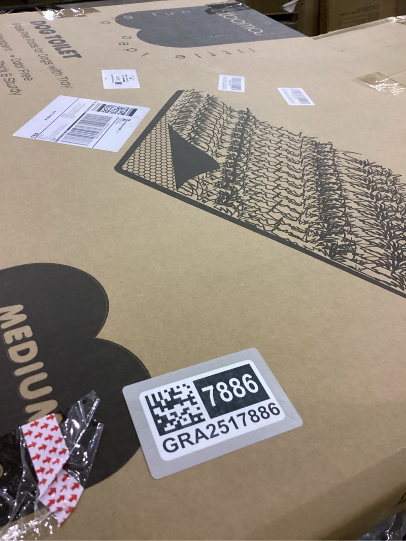 Condition photo showing New/Like New for Dog Grass Pad with Tray, 31×21in Medium Litter Box, 2×Grass Pad for Dogs Potty Washable, Thick Soft Odor-Free Hemmed Dog Pee Grass, Indoor Potty Training Balcony M 31"×21" for 10-30lb dog