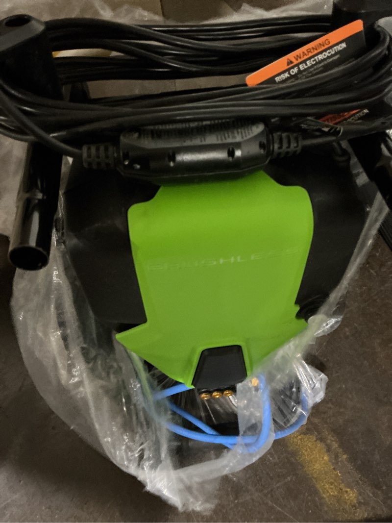 Condition photo showing As Is for greenworks pro 3000-psi 2.3-gpm cold water electric pressure washer