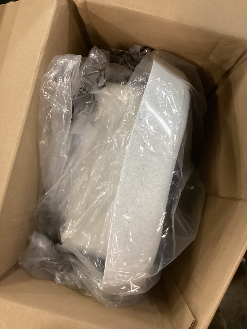 Condition photo showing As Is for the first years rain shower baby spa bathtub set – includes infant sling, soothing spray shower head, fresh water tank and built-in soft brush – 3-in-1 newborn to toddler design –baby bath essentials shower + tub