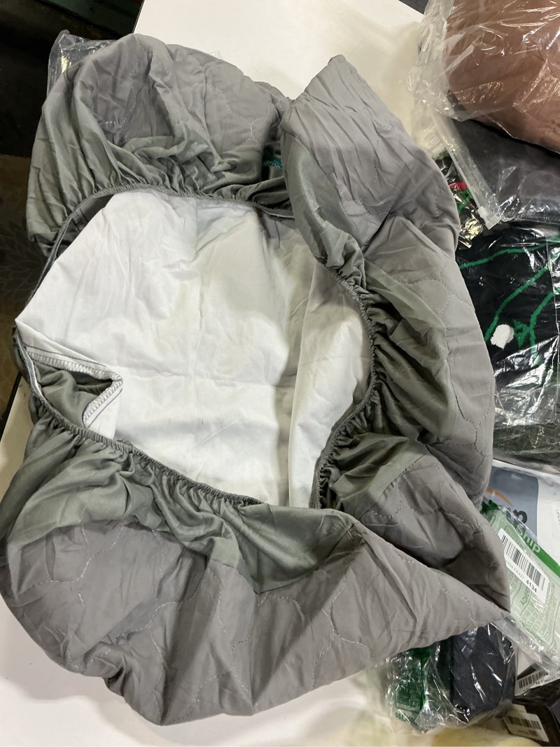 Condition photo showing Good Condition for Tongina Cushion Slipcovers, RV Dinette Cushion Covers Faux Leather Waterproof Bench Cover Seat Cover for Home Couch Travel Light Gray