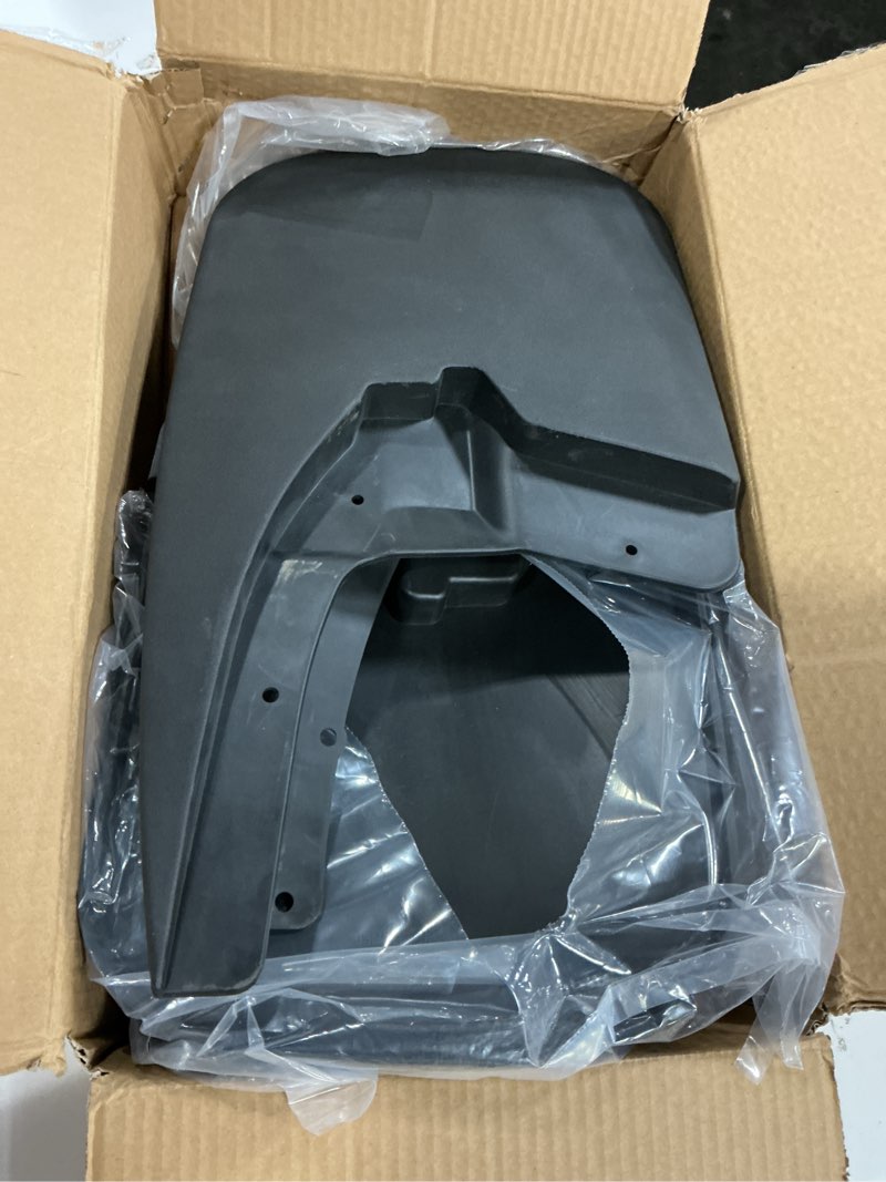 Condition photo showing As Is for mud flaps for 2009-2023 ram 1500/ram 1500 classic, 2010-2018 ram 2500 3500 all weather mudflaps splash guards for trucks/only fit no oem fender flares' model/no need to drill holes