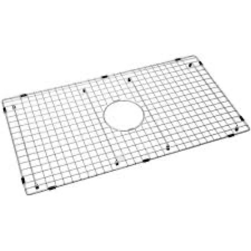 center drain heavy-duty stainless steel sink grid