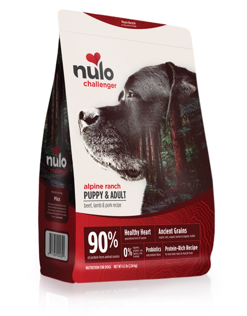 Nulo Challenger Alpine Ranch High-Meat Beef, Lamb, & Pork Dry Dog Food, 4.5 Lbs