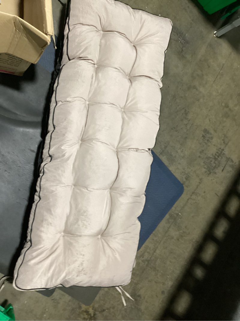 Condition photo showing Good Condition for swing cushions 3 seater replacement  waterproof porch swing cushions  thicken 5  bench cushions for outdoor furniture with backrest   patio garden lov