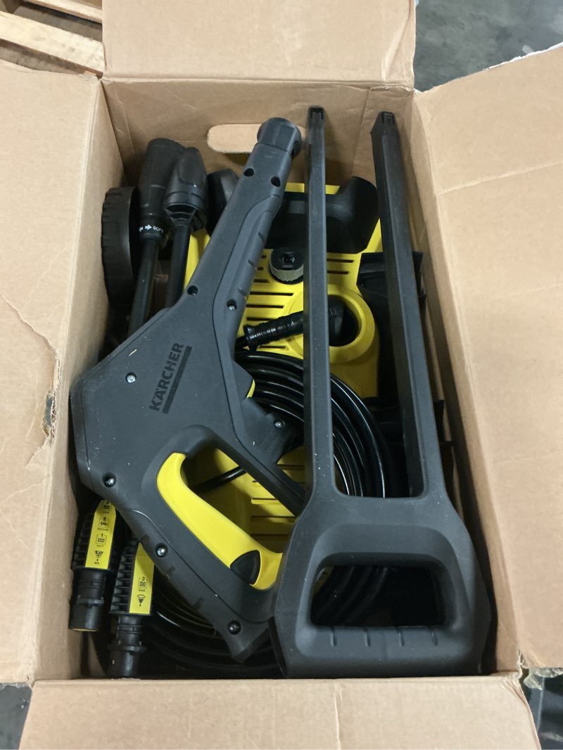Condition photo showing As Is for kärcher pressure washer, k3 power control, max 2100 psi, 26 ft. hose, 2 spray wands - 1.45 gpm k 3 power control