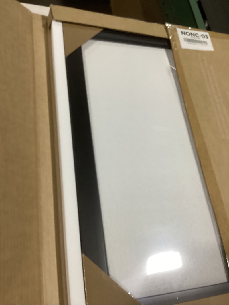 Condition photo showing Good Condition for Frame Amo 19x23 Black Solid Wood Poster Frame, White Mat for 16x20 Image, Tempered Glass Front, 1.5 inch Wide, 1 inch Thick, High-End, Heavy-Duty, Gallery Grade & Acid-Free Black 19x23
