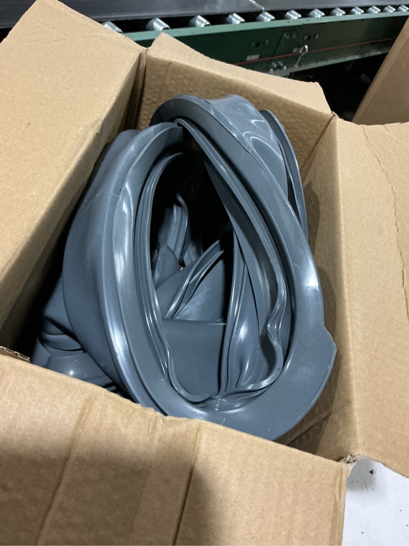 Condition photo showing As Is for wh08x23479 washer door boot seal door diaphragm compatible with ge front load washer, door gasket replacement part 4467230 ap6032732 ps11763264 eap11763264