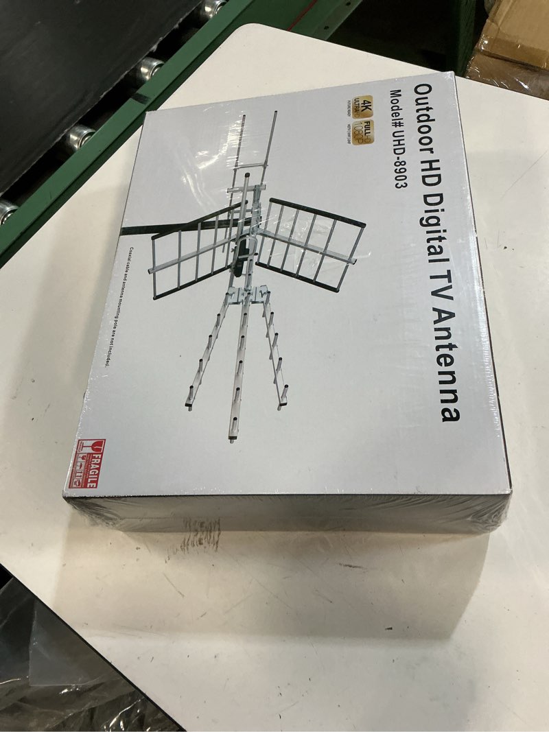 Condition photo showing New/Like New for pibidi outdoor tv antenna, long range digital ota antenna for 4k 1080p vhf uhf, 200 mile range (uhd-8903)