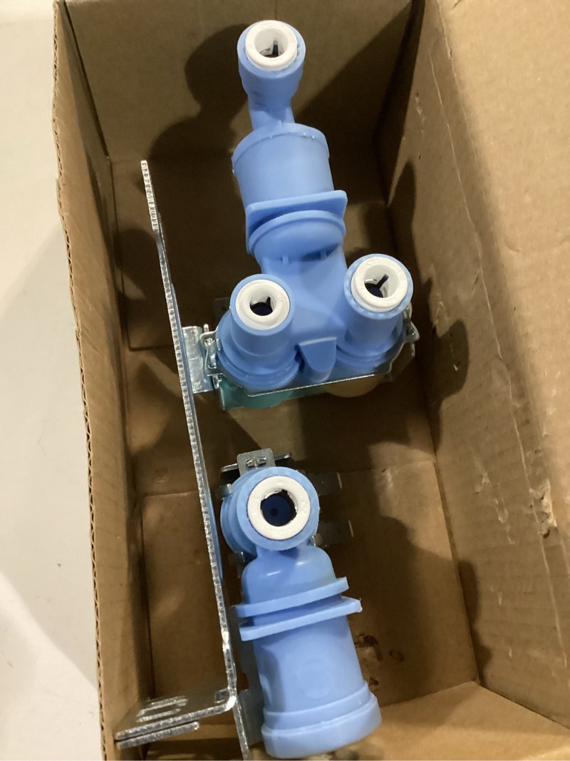 Condition photo showing New/Like New for 242252702, 240531101 water inlet valve compatible with frigidaire, kenmore, electrolux, crosley etc refrigerator, replace 2692163, ap5671757, ps7784018, 241734301, k-76150, wv2702 etc, 1 year warranty