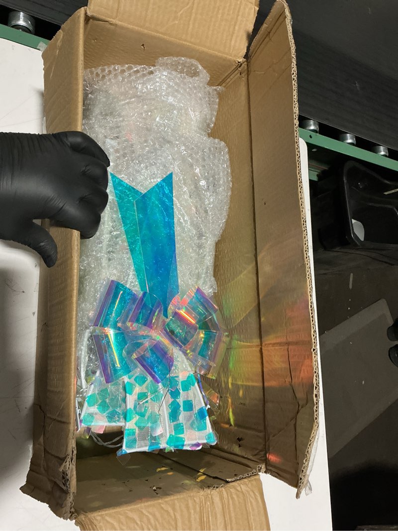 Condition photo showing Good Condition for Christmas Decorations 60-inch Glowing Reindeer Outdoor Decoration, meticulously Crafted from 3D Glitter Fabric. The Perfect Choice for Gardens, porches, and lawns.