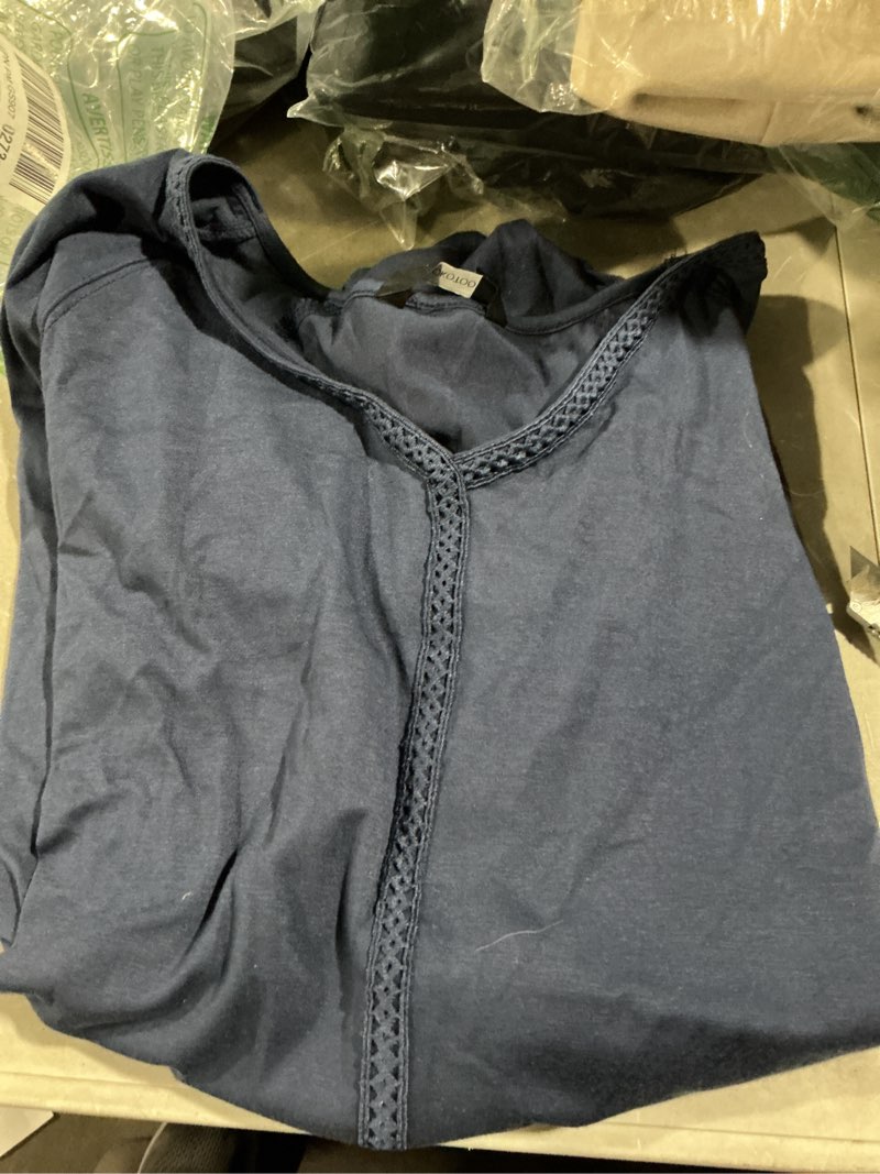Dokotoo shirt navy blue long sleeve