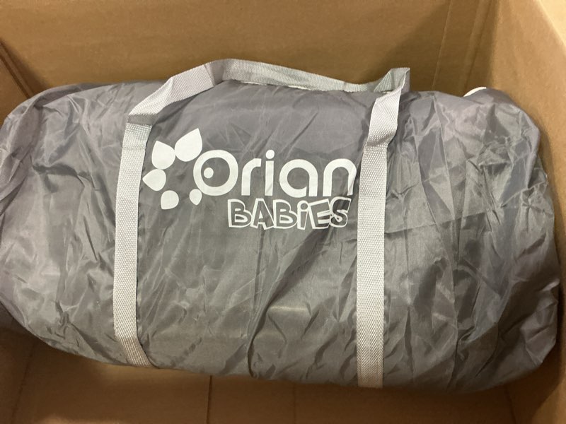Condition photo showing Good Condition for Orian Baby Playpen 50x50 Large Playpen for Babies and Toddlers, Oxford Fabric, Indoor & Outdoor Play Pen, 10 Colorful Balls, 4 Pull Up Rings, Carry Bag