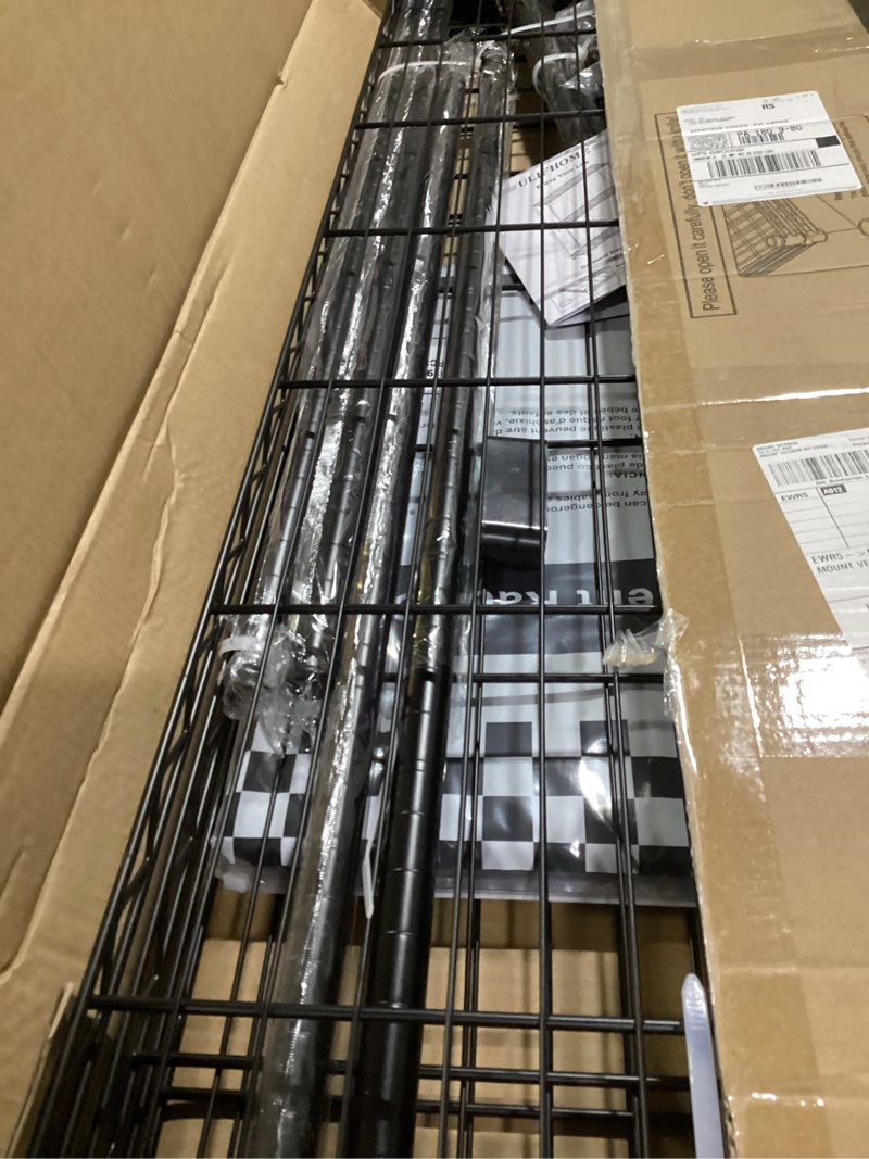 Condition photo showing Good Condition for p8c heavy duty clothes rack?with extended width design? rolling clothing racks for hanging clothes with lockable wheels?51.2"w x 15.8"d x 80.5"h?max load 700lbs?black rack with black cover