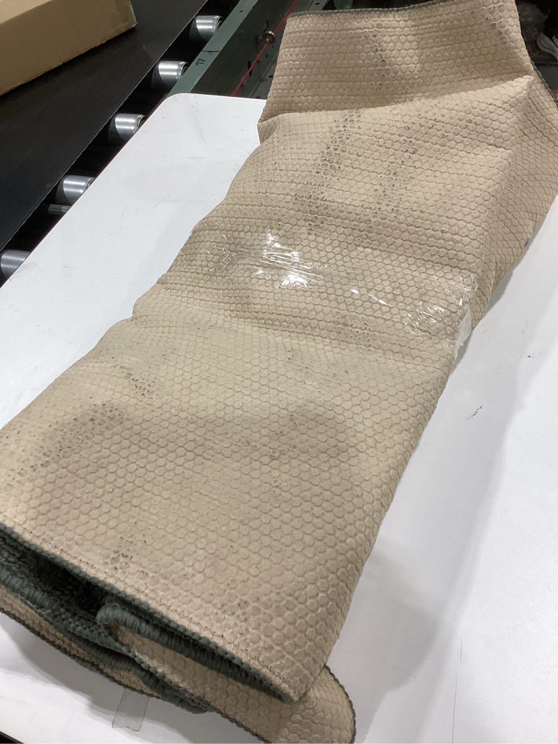 Condition photo showing As Is for Garland Rug Ivy 2 ft. x 8 ft. Area Rug Large Runner Sage