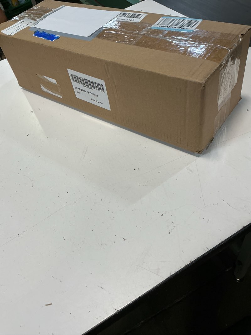 Condition photo showing New/Like New for 18 inch baseboard register vent,2pk baseboard vent cover 18 inch duct opening white baseboard diffusers heater vent for floor wall with adjustable airflow control-18"wide x 4.5"tall x 2.75"deep 18 inch-2pk