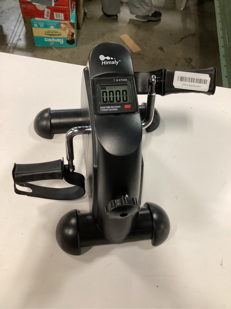 Condition photo showing Good Condition for Mini Exercise Bike, himaly Under Desk Bike Pedal Exerciser Portable Foot Cycle Arm & Leg Peddler Machine with LCD Screen Displays Black