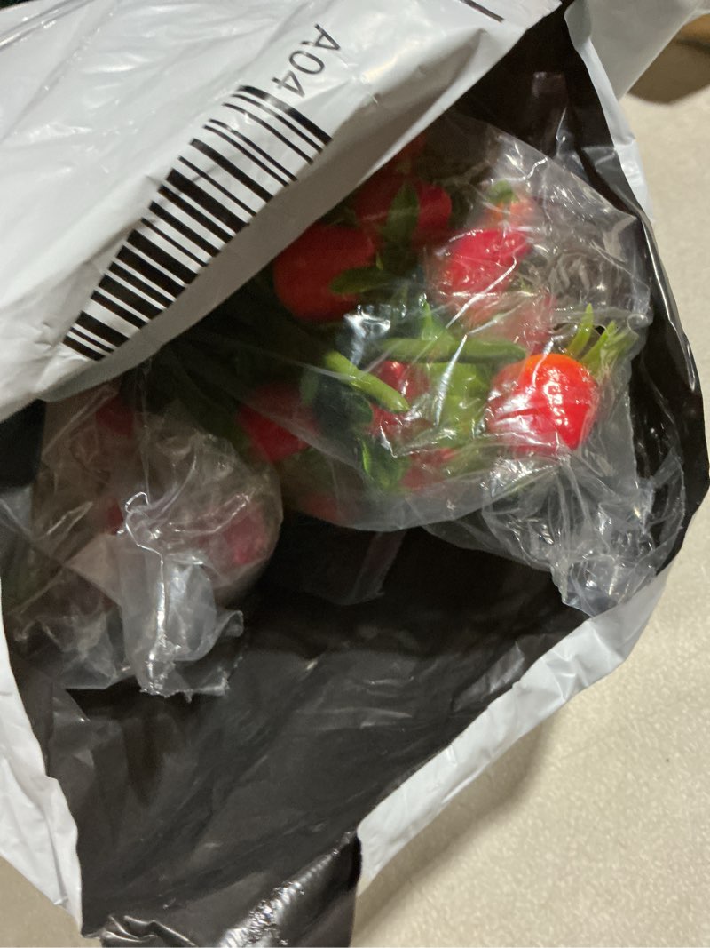Condition photo showing Good Condition for PRETYZOOM Artificial Strawberry Branch Decor 1.77X8.27 Inches Fake Strawberry Stem for Home Party Decoration and DIY Floral Arrangements