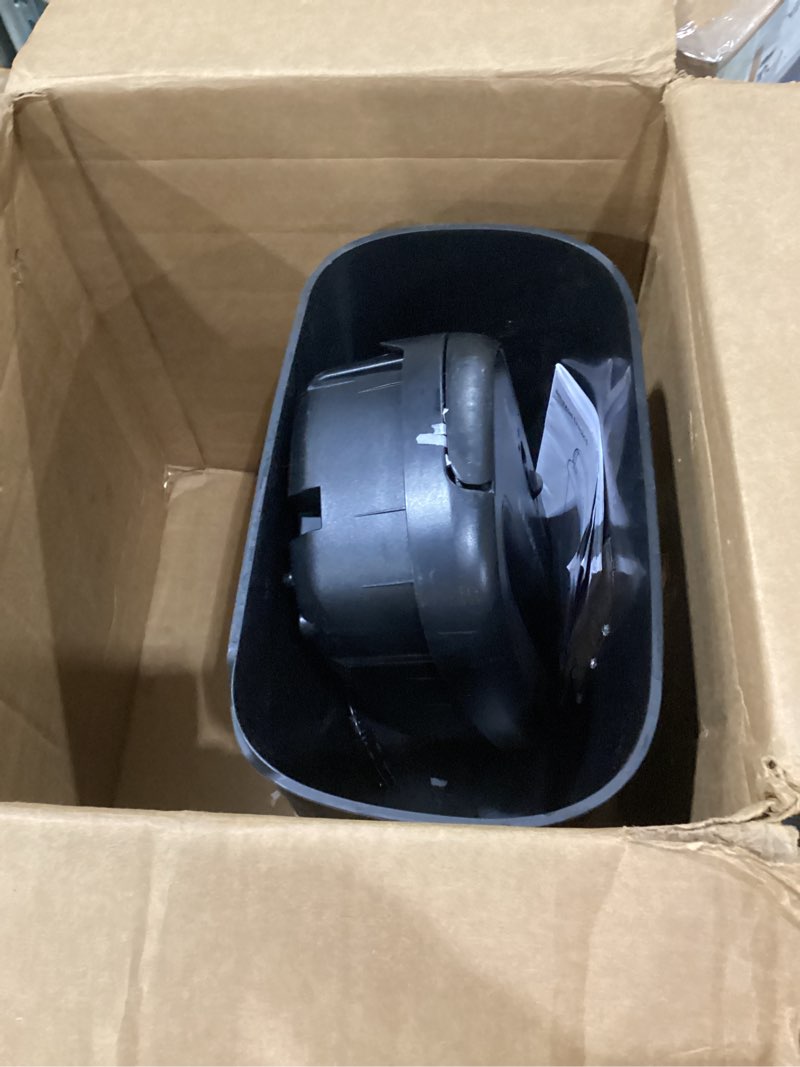 Condition photo showing As Is for used not tested amazon basics 8-sheet cross cut paper shredder and credit card shredder - black 8 sheet black