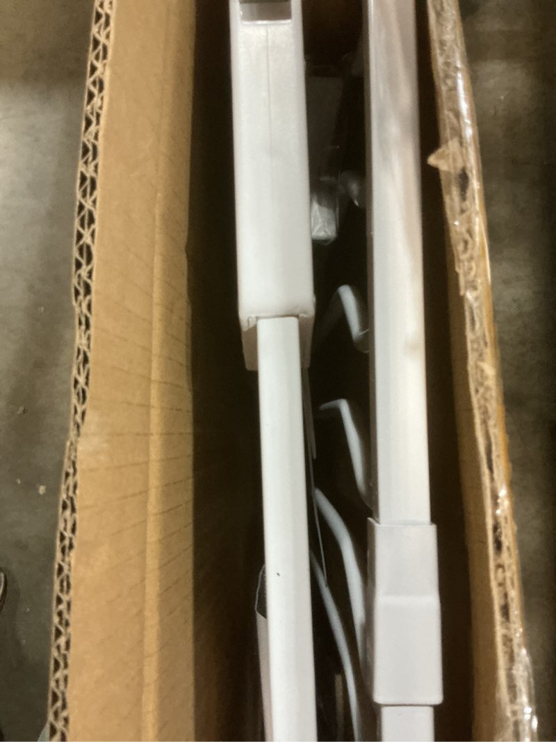 Condition photo showing New/Like New for mom's choice-grownsy baby gate for stairs, 29.5"-48.4" pressure mounted baby gate for top of stair&doorway with v-shaped rods, anti-trip pedal, extra wide stairs dog gate easy install w/red reminder white 29"-48"*30"