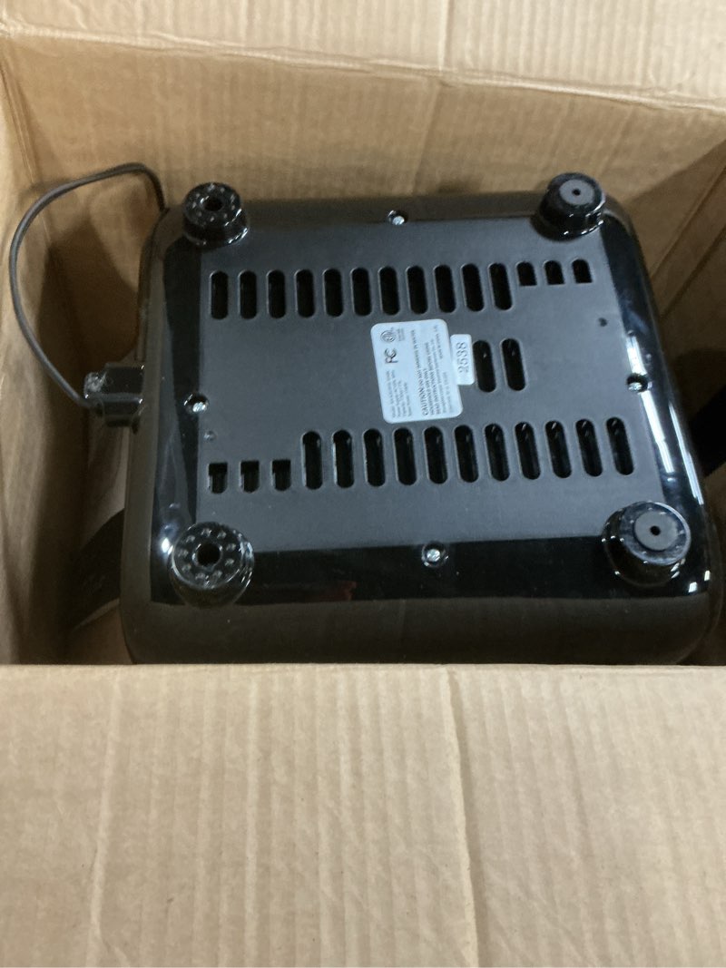 Condition photo showing As Is for OLIXIS 7.9QT Air Fryer with Window, 12-In-1 Large Air Fryer for Family, 400°F Rapid Air Crispy Technology, Roast Bake Dehydrate Reheat, Nonstick & Easy-Clean Basket, 1800W, Black Black 7.9QT