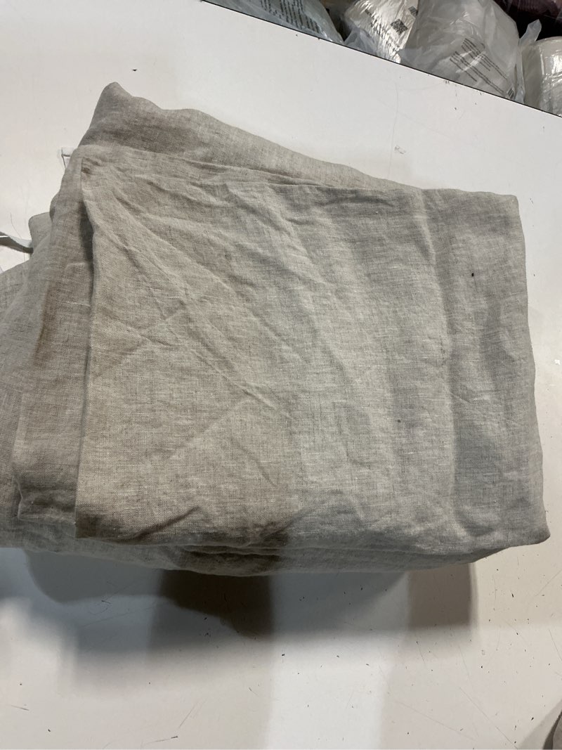 Condition photo showing Good Condition for quince european linen duvet cover set 3 full/ queen natural 