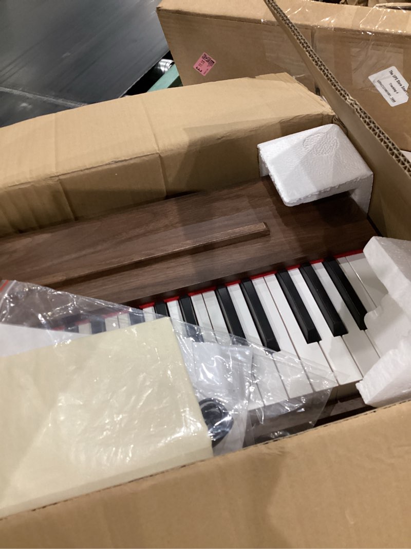 Condition photo showing Good Condition for vangoa kids piano keyboard, 37 keys digital piano for kids, music educational instrument toy, wood piano for girls and boys, dark brown