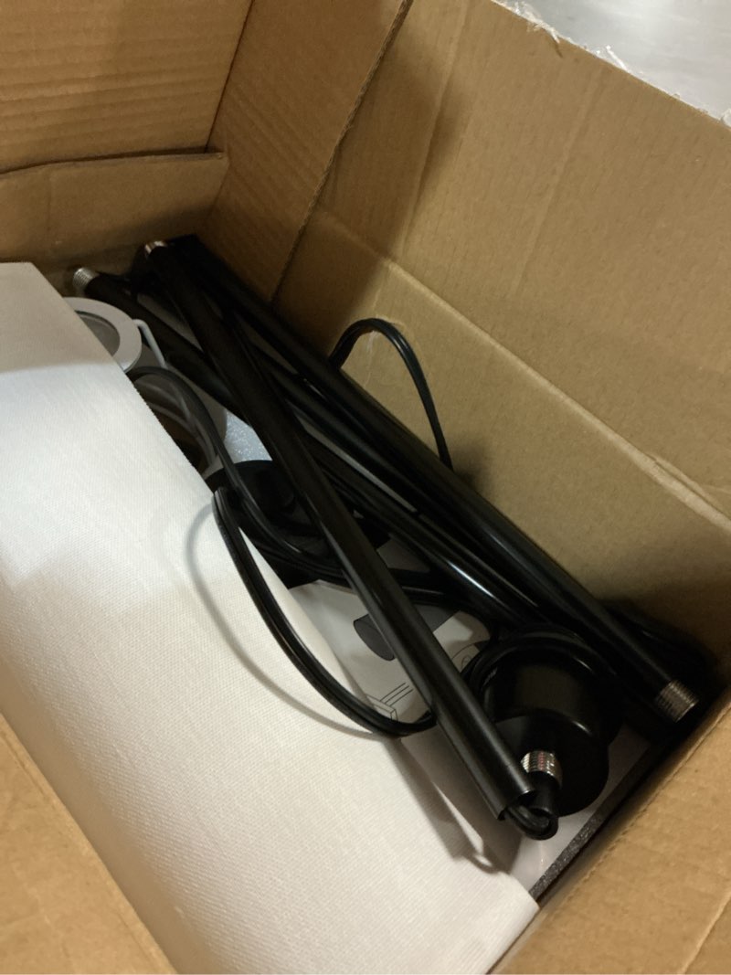 Condition photo showing Good Condition for smart led floor lamp with app control & rgb colors - dimmable standing lamp for living room, bedroom, gaming - remote, timer, 9w bulb included, 67" modern tall lamp (white) white (9w bulb)