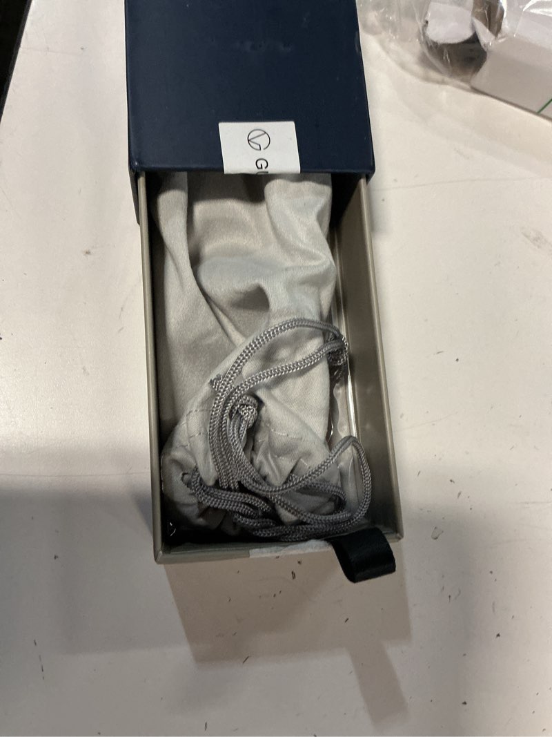 Condition photo showing New/Like New for gudvue blue light glasses, computer/gaming/tv/phones glasses for women/men, anti glare/uv400/eye strain, oval shiny black oval shiny black clear