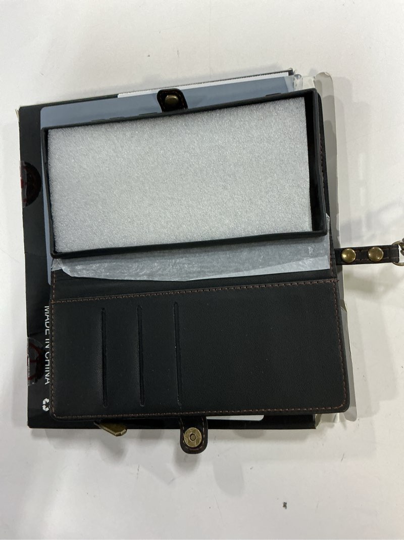 Condition photo showing Good Condition for Defencase Compatible with Samsung Galaxy S24 Ultra Case Wallet with RFID Blocking Card Holder for Women Men, PU Leather Magnetic Snap Flip Zipper Strap Phone Case Fit for Galaxy S24 Ultra 5G, Black Galaxy S24 Ultra - 6.8" Black