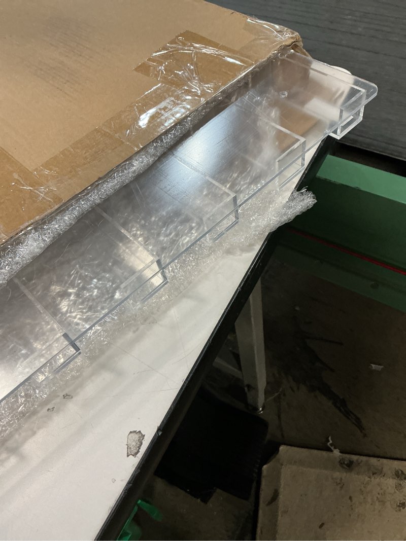 Condition photo showing As Is for Hillban Acrylic Business Card Holder Wall Mount Clear Sticker Display Rack Multiple Card Holders Clear Acrylic Organizing Sticker Display Stand Pre Drilled(48 Pockets)