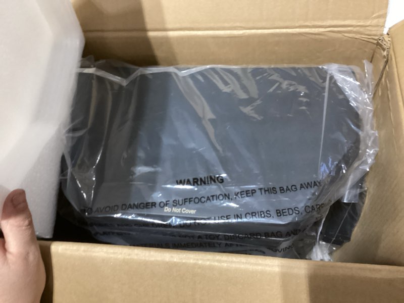 Condition photo showing As Is for Electric Fireplace Heater 22 in Freestanding Fireplace Stove Infrared Fireplace RealSmart with 3D Flame Effect Remote Control, Timer, Overheating Protection Heater for Indoor Use Black