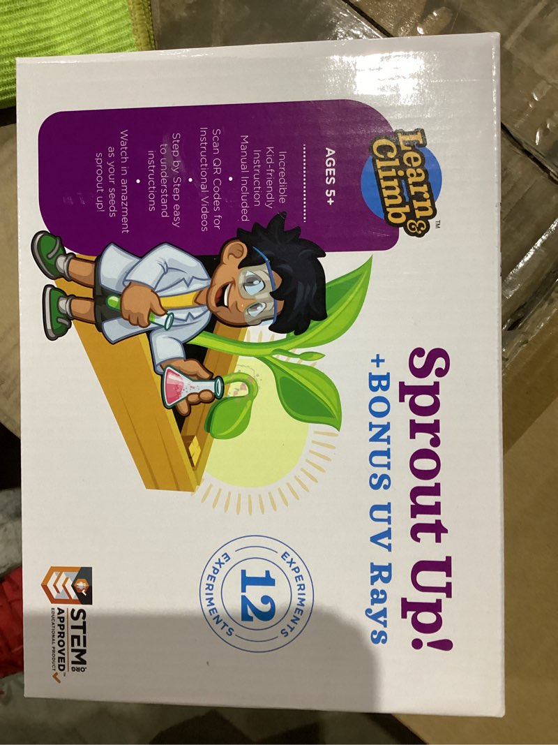 Condition photo showing New/Like New for LEARN & CLIMB Sprouts Up! Greenhouse Science Kit for Kids (AGE 5+)