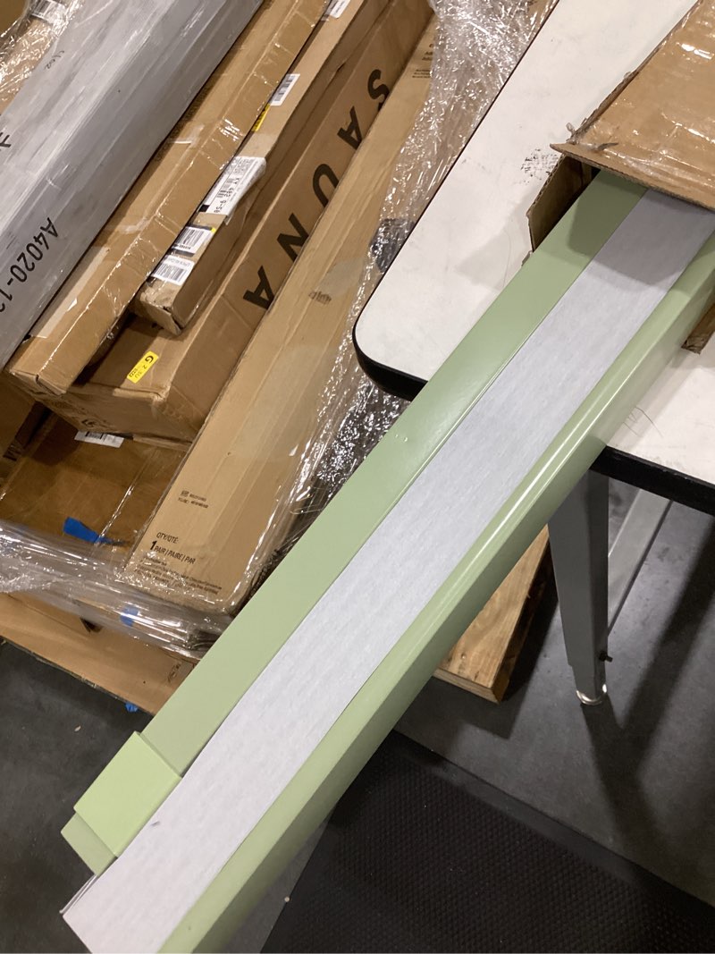 Condition photo showing As Is for lazblinds no drill cordless cellular shades, 31\\\" w × 64\\\" h, green | blackout honeycomb shades thermal insulation noise reduction glare control blinds for windows blackout-green 31''
