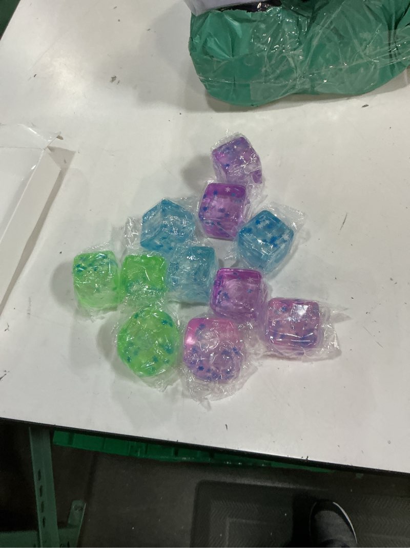 Condition photo showing New/Like New for gemscream 11 pcs stress cube bulk slow rising ice cube stress balls for adult sensory squeeze cubes birthday gifts for anxiety relief party favors goodie prizes (blue) 12 blue