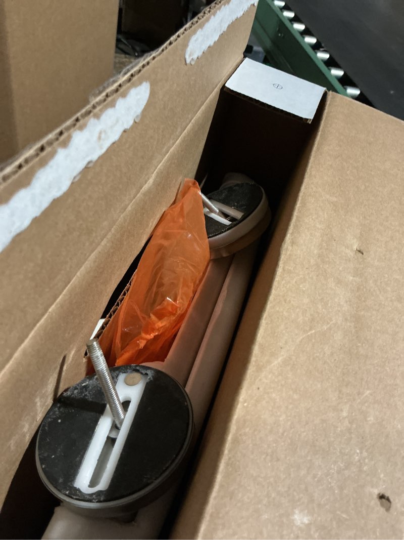 Condition photo showing As Is for kohler k-7315-96 cachet quick-release elongated toilet seat, quick attach hardware, easy to clean, color-matched plastic hinges, biscuit